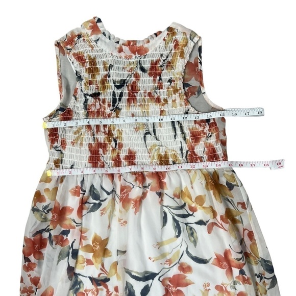 Lily Star Floral Sleeveless Smocked High Neck Sleeveless Mini Dress - Size Small - Picture 12 of 12